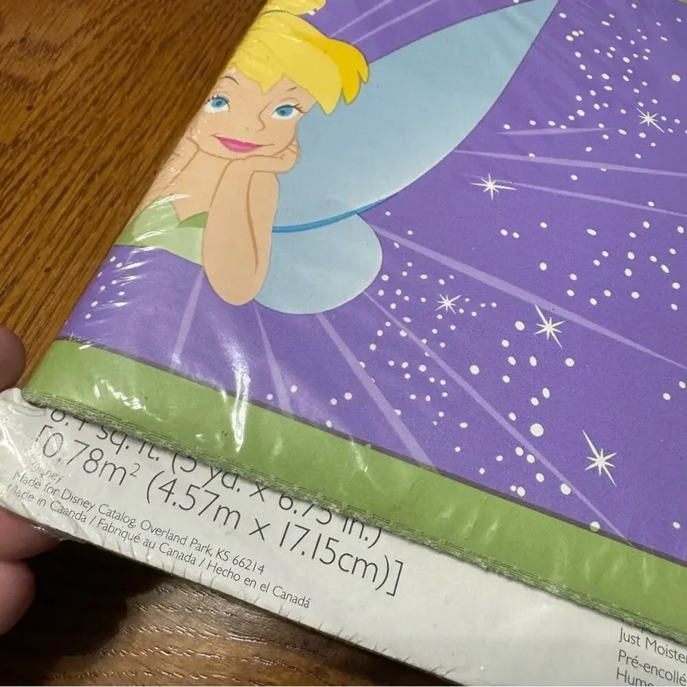 NEW Disney Tinkerbell Wallpaper Border LOT of 3 Pkgs Unopened PrePasted 15 Yards